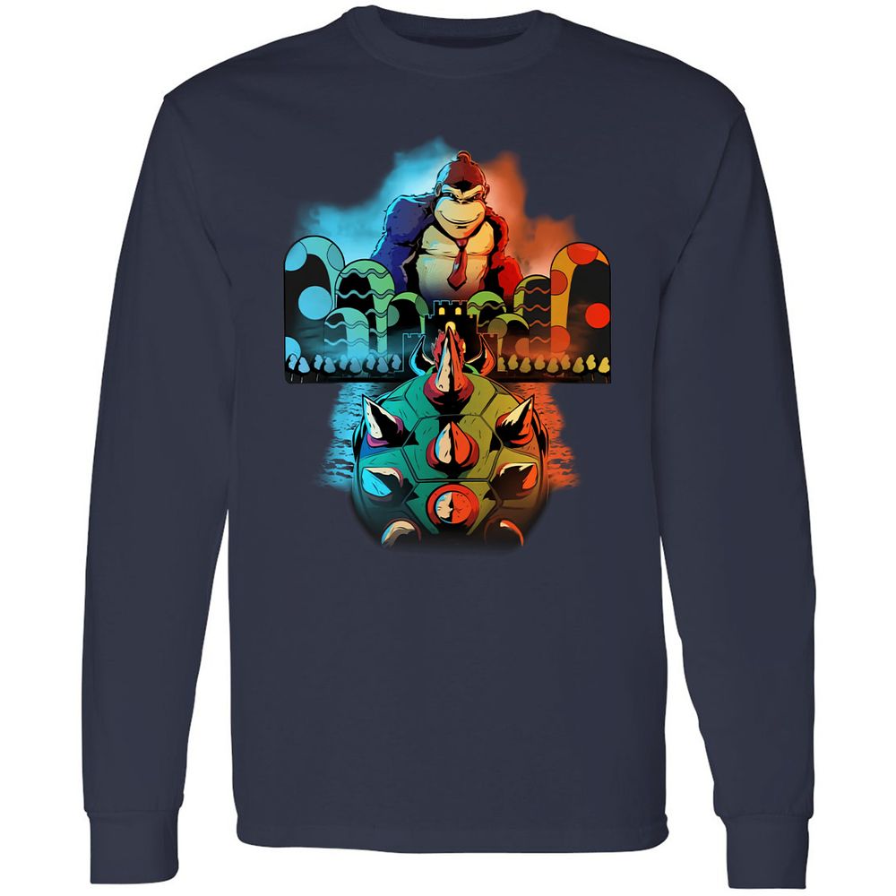 Long Sleeve T-Shirt - HVL44HV8 - Navy - 2