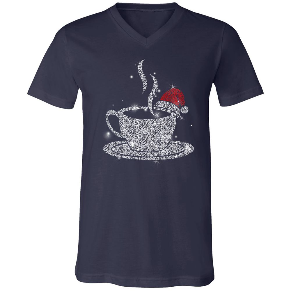 Unisex V-Neck T-Shirt - Y2JF5PGA - Navy - 2