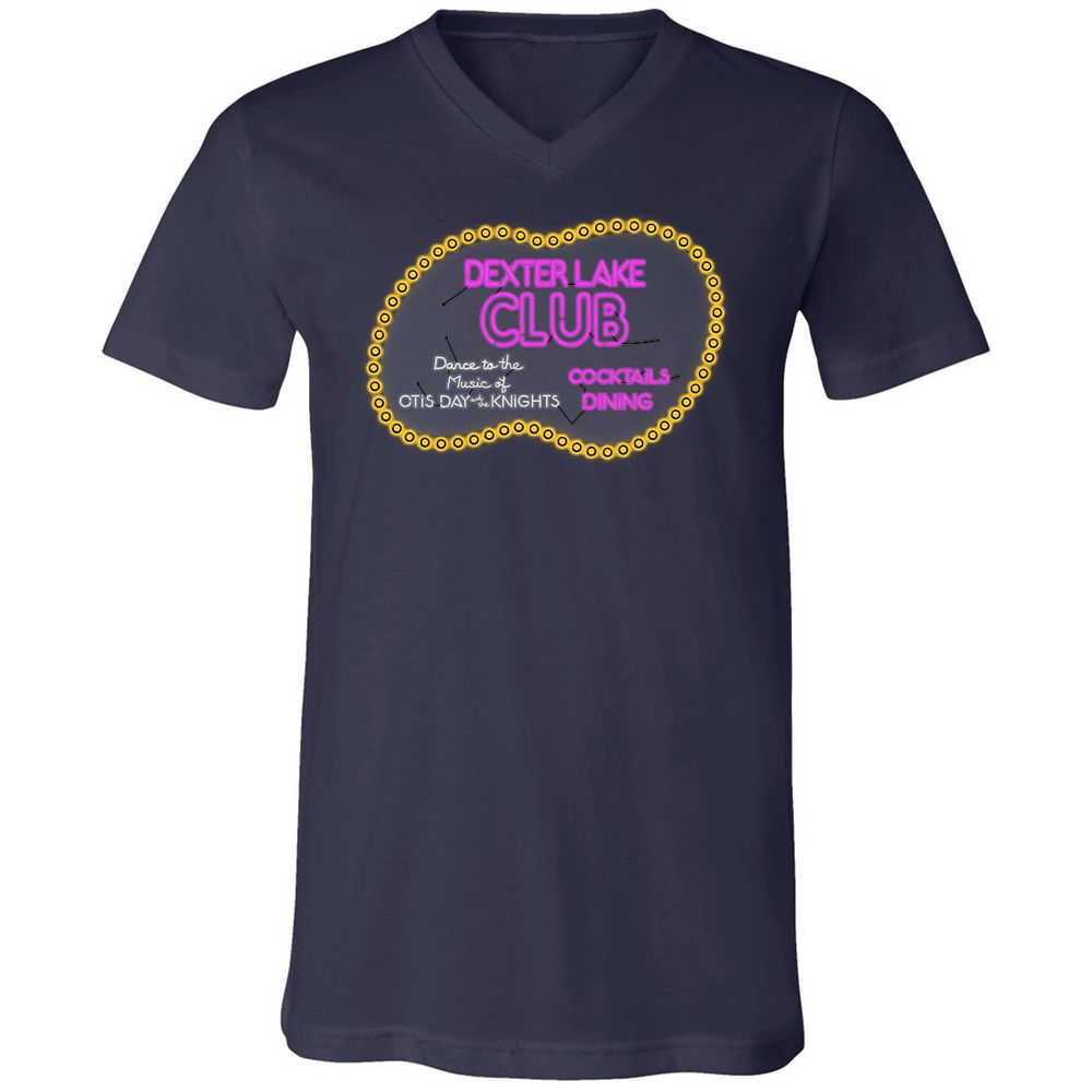 Unisex V-Neck T-Shirt - 7A43X13W - Navy - 2