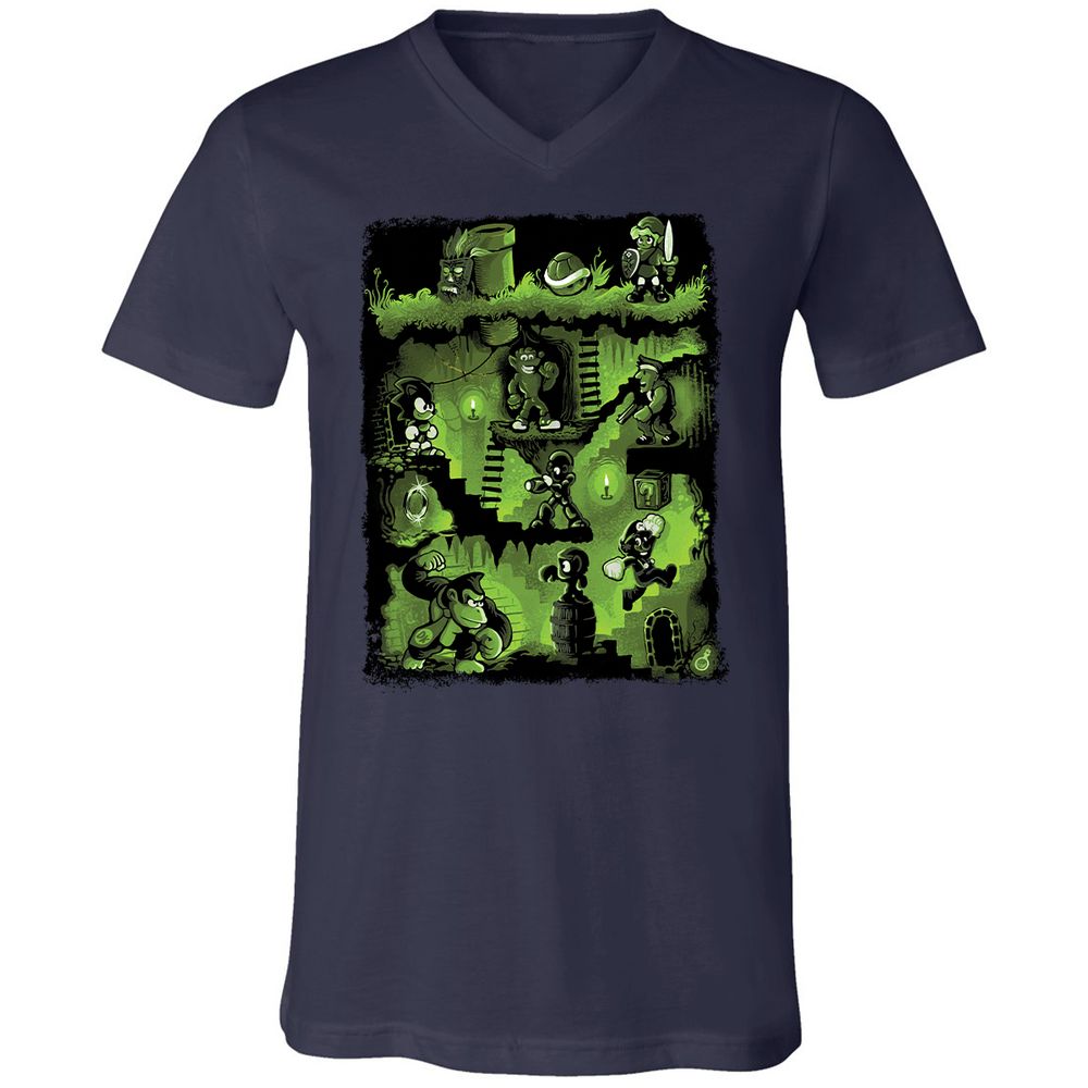 Unisex V-Neck T-Shirt - VPS9AUKL - Navy - 2