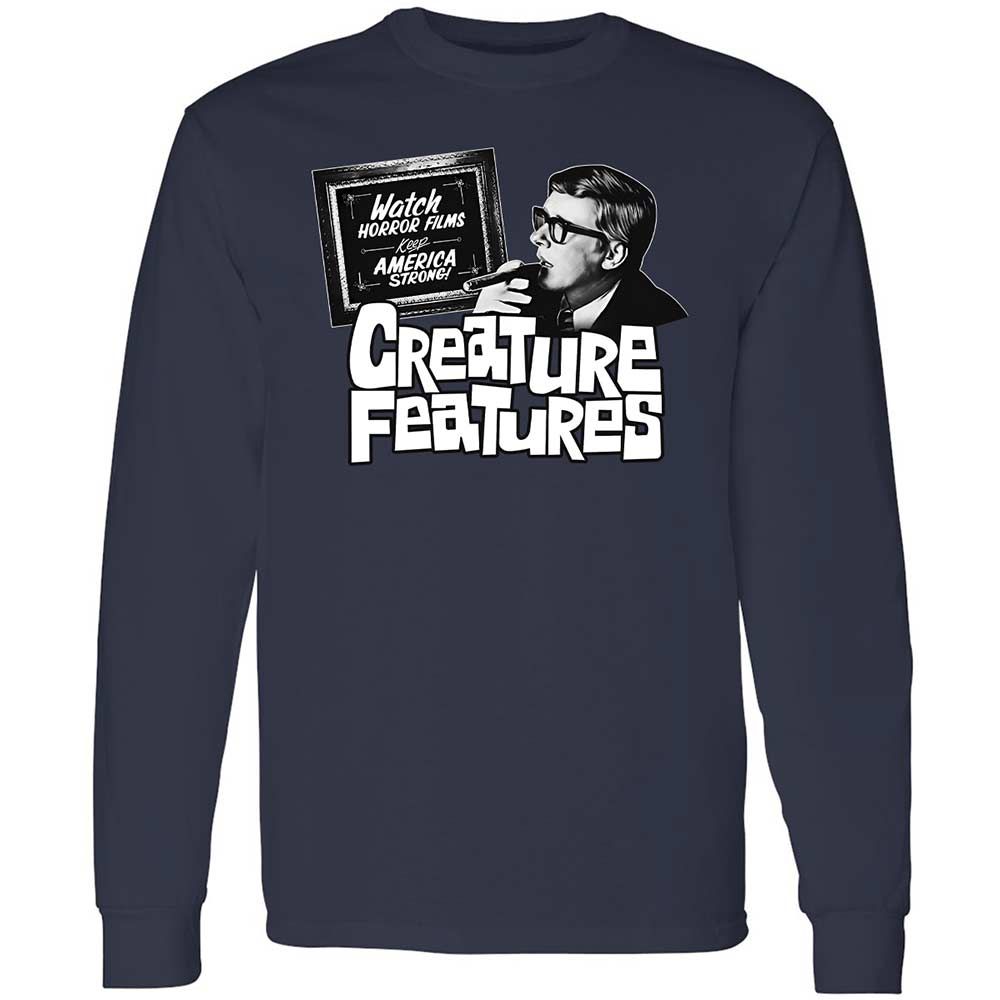 Bob Wilkins Creature Features - Navy - 2