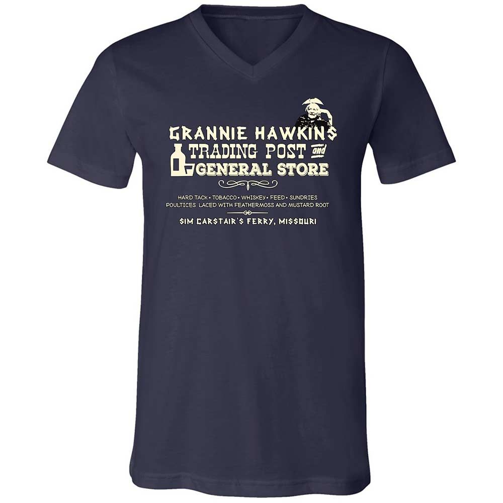 Unisex V-Neck T-Shirt - R5UV1FPN - Navy - 2