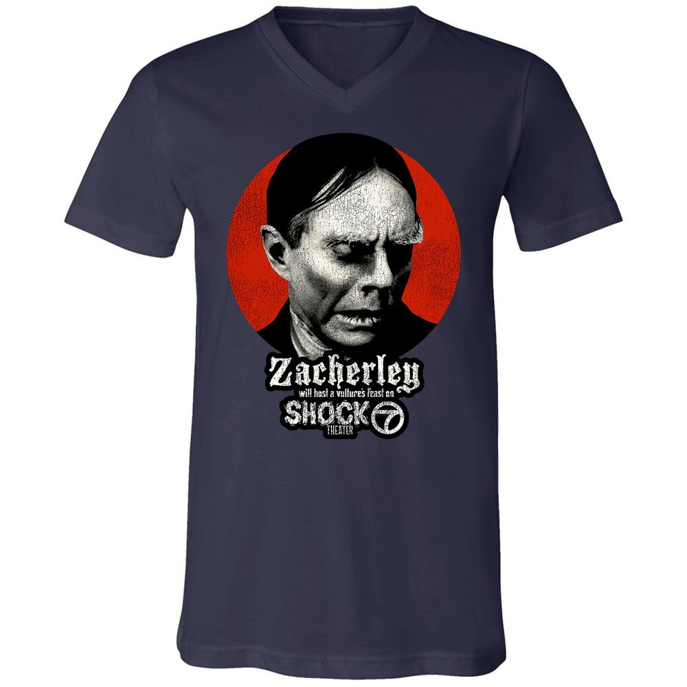 Unisex V-Neck T-Shirt - N7Q9G3VW - Navy - 2