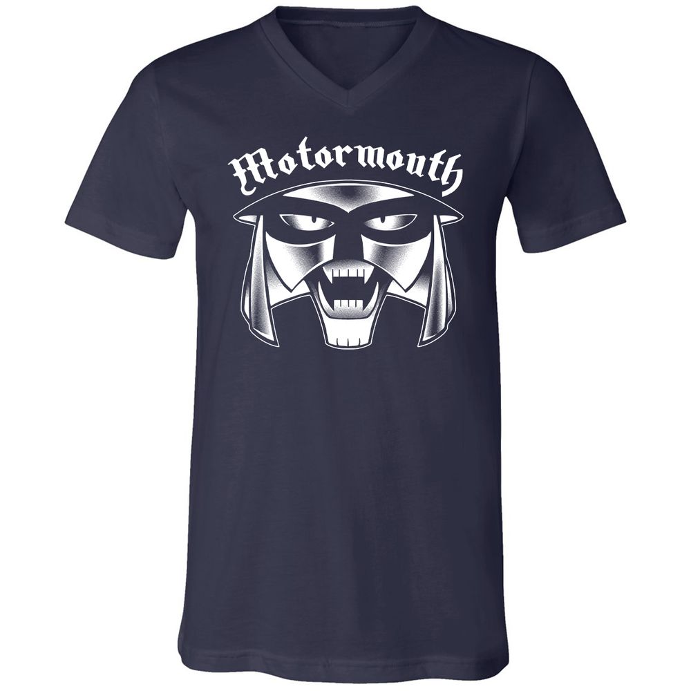 Unisex V-Neck T-Shirt - EGYZQ5KJ - Navy - 2