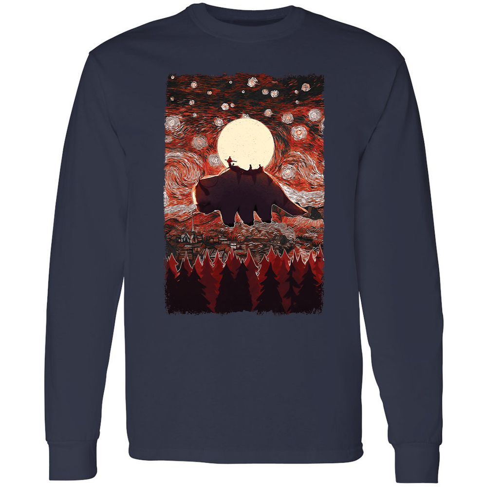 Long Sleeve T-Shirt - 4UCDT848 - Navy - 2