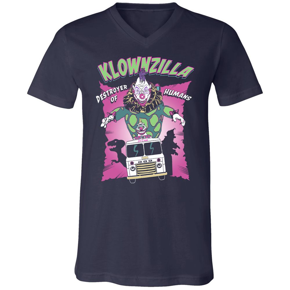 Unisex V-Neck T-Shirt - JAHCMCB4 - Navy - 2