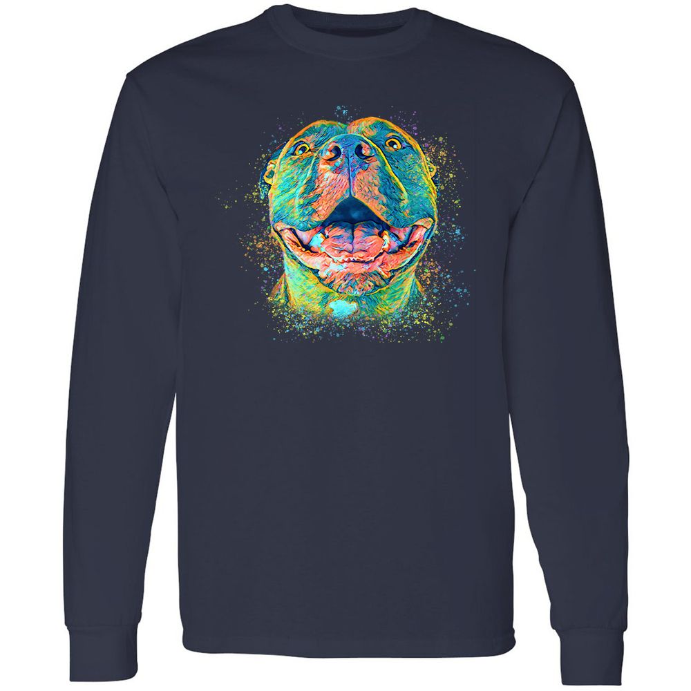 Long Sleeve T-Shirt - 6X2UKE8J - Navy - 2