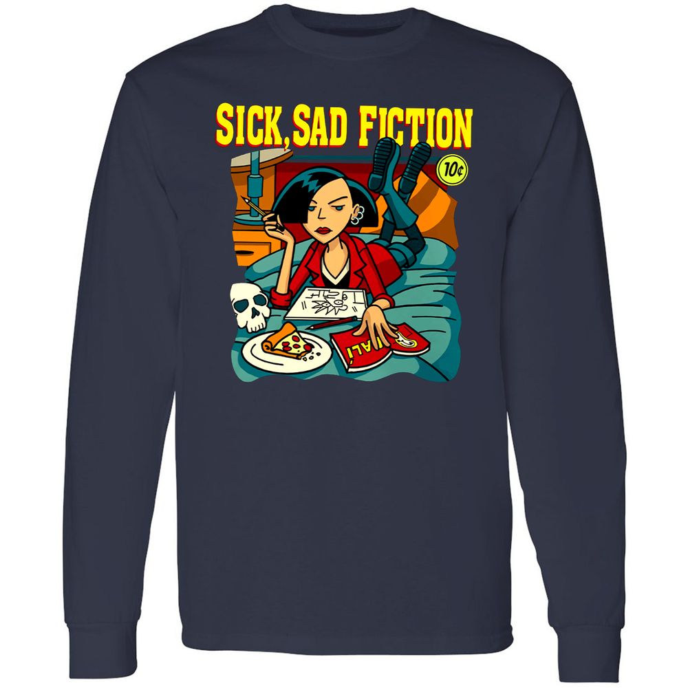 Long Sleeve T-Shirt - W3AW94QJ - Navy - 2