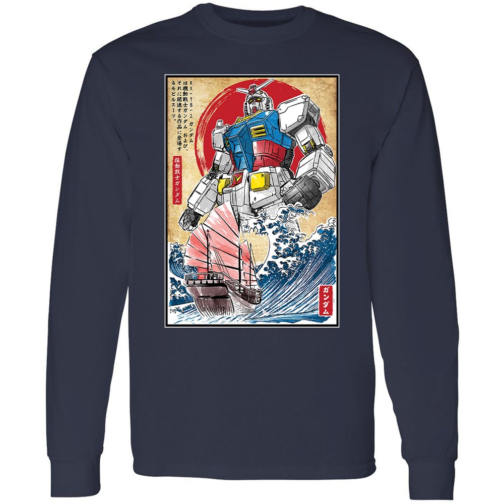 Long Sleeve T-Shirt - X5GTW9VY - Navy - 2