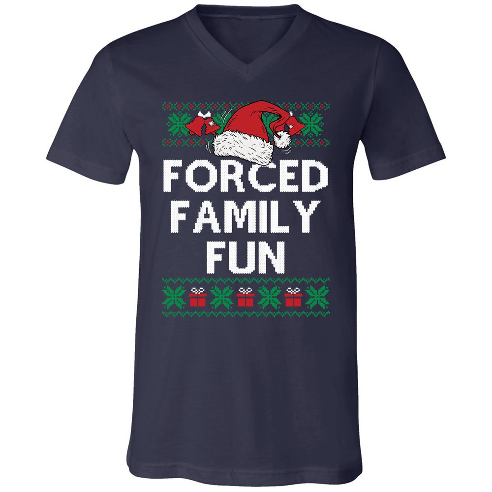 Unisex V-Neck T-Shirt - SEZ4GKKC - Navy - 2