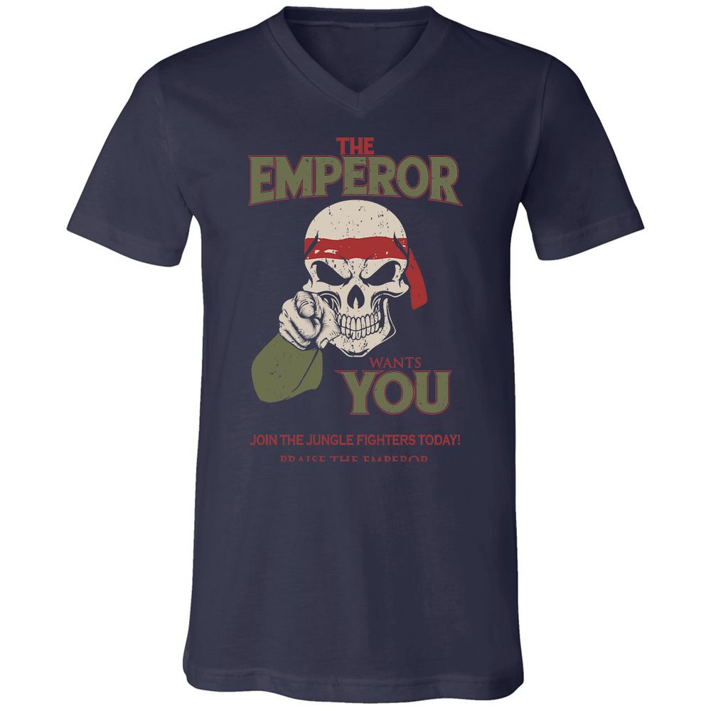Unisex V-Neck T-Shirt - 1GTAUF2A - Navy - 2