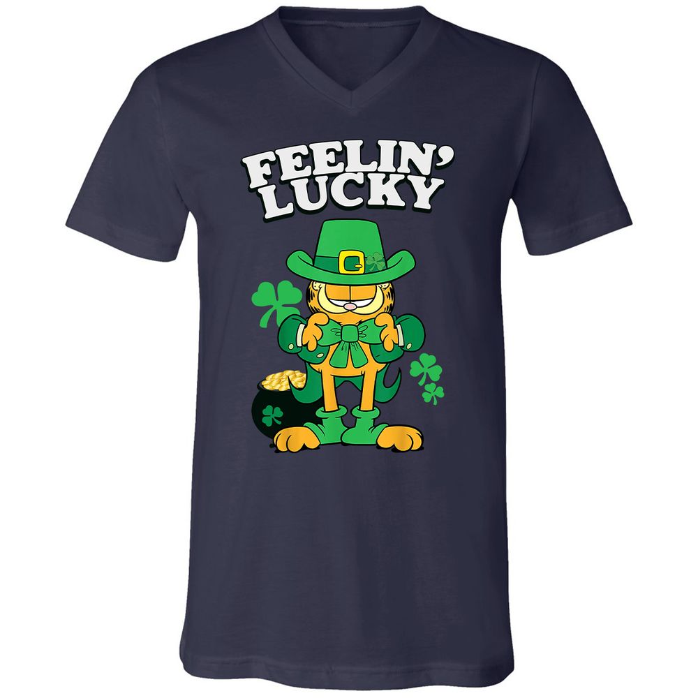 Unisex V-Neck T-Shirt - J1CLFBJ3 - Navy - 2
