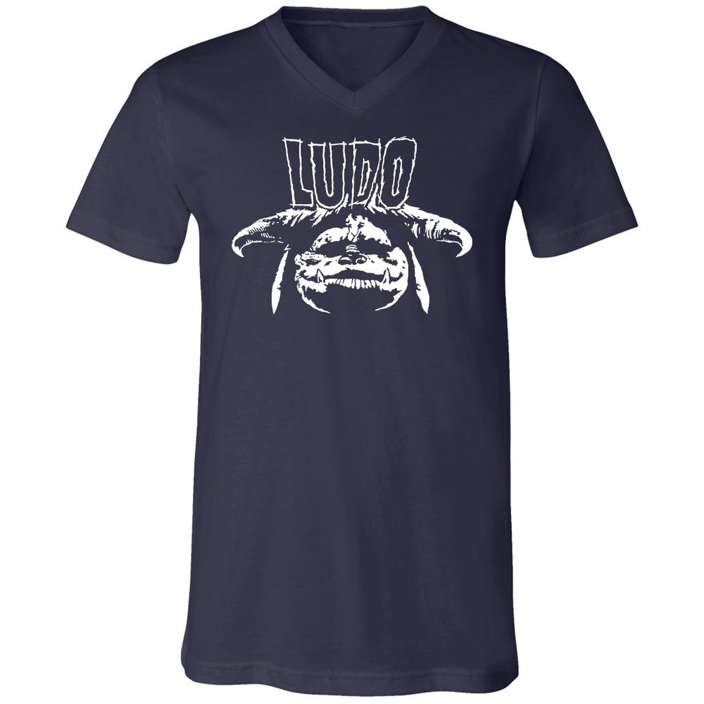 Unisex V-Neck T-Shirt - WY2V2PXT - Navy - 2