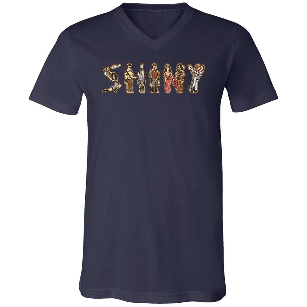 Unisex V-Neck T-Shirt - JM98U8KT - Navy - 2
