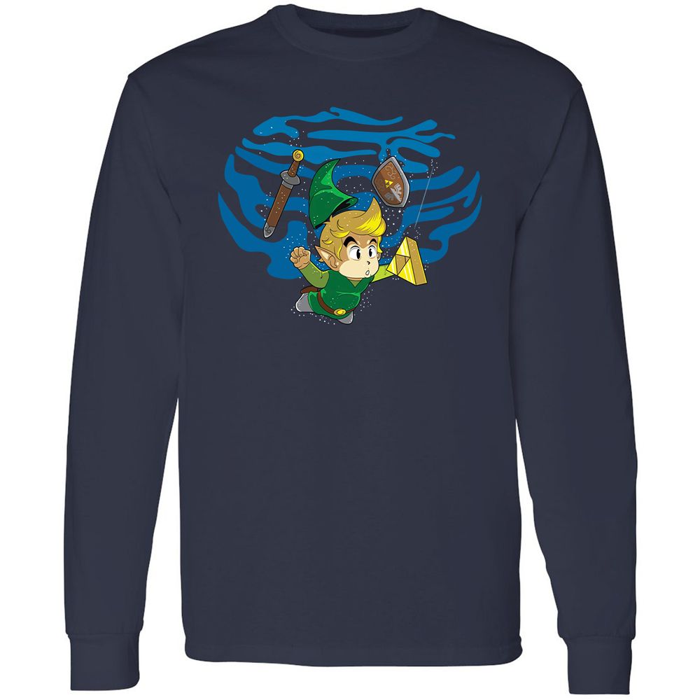 Long Sleeve T-Shirt - D3DEZA33 - Navy - 2