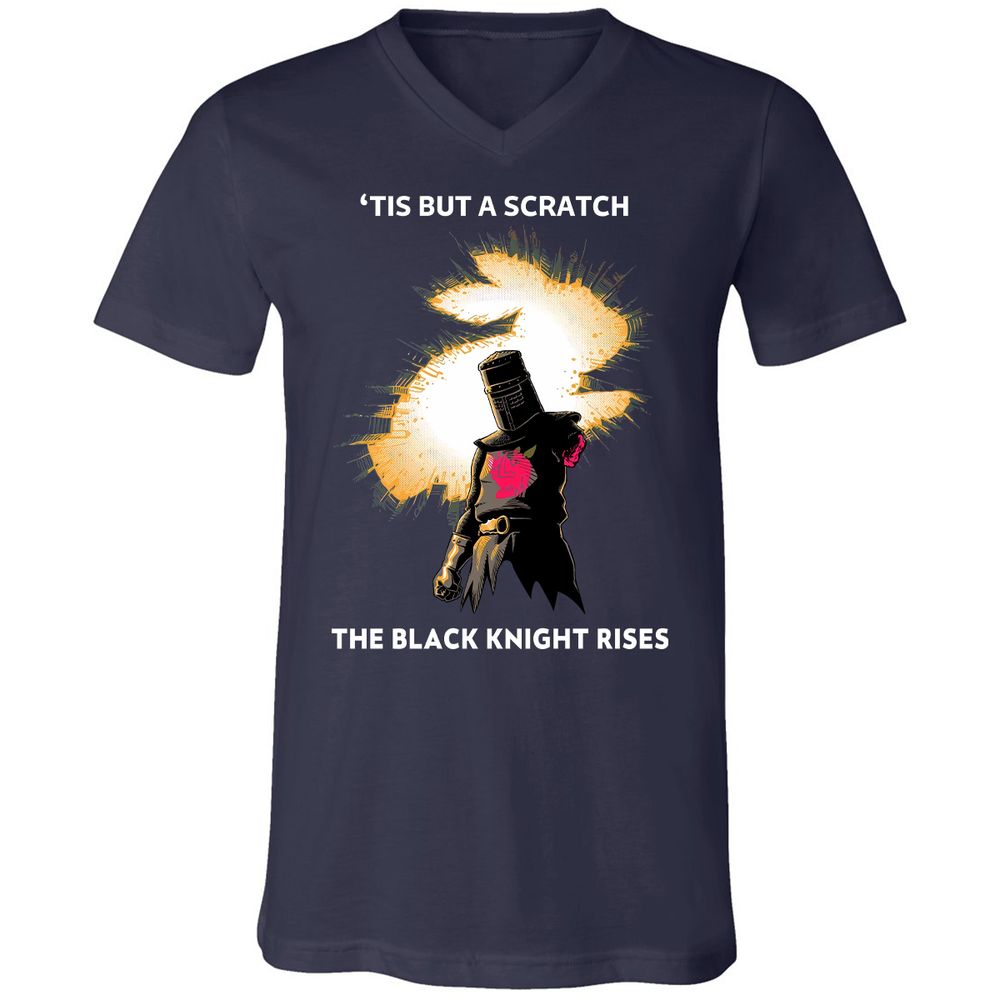 Unisex V-Neck T-Shirt - 1LRUG687 - Navy - 2