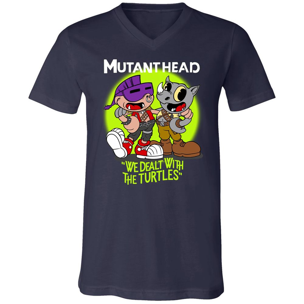 Unisex V-Neck T-Shirt - FA8LTXUK - Navy - 2