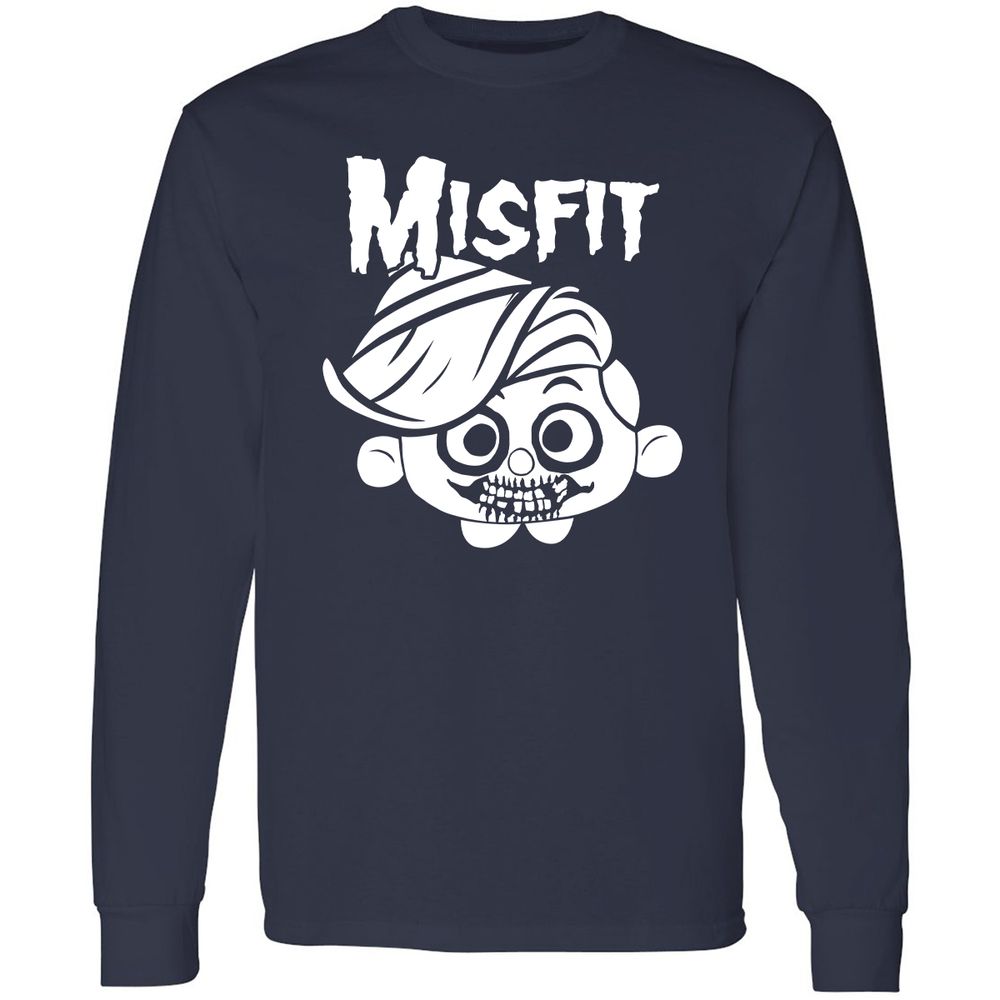 Long Sleeve T-Shirt - CKY2H4NH - Navy - 2