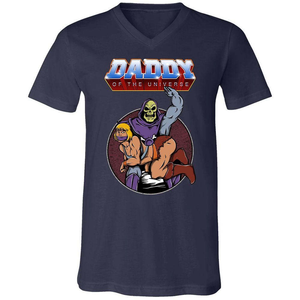 Unisex V-Neck T-Shirt - THDVCD5H - Navy - 2