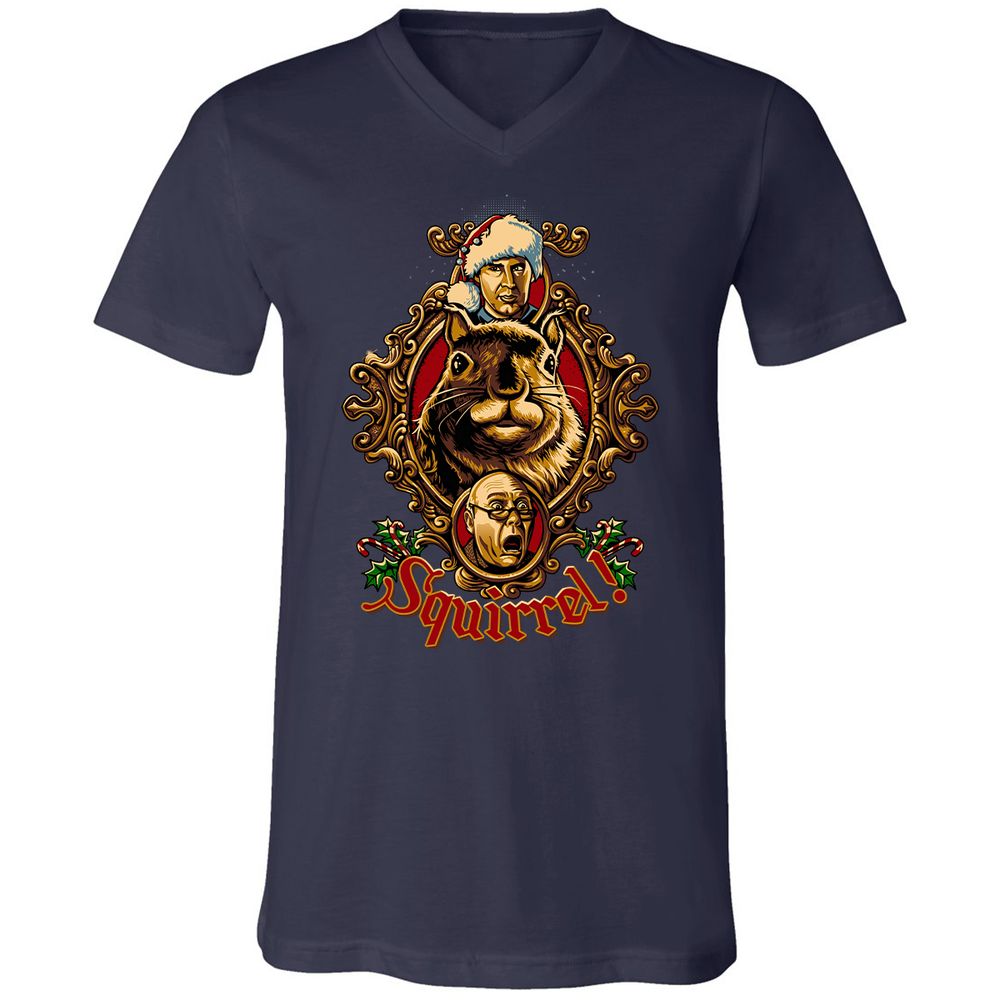 Unisex V-Neck T-Shirt - 2XASG4Y5 - Navy - 2