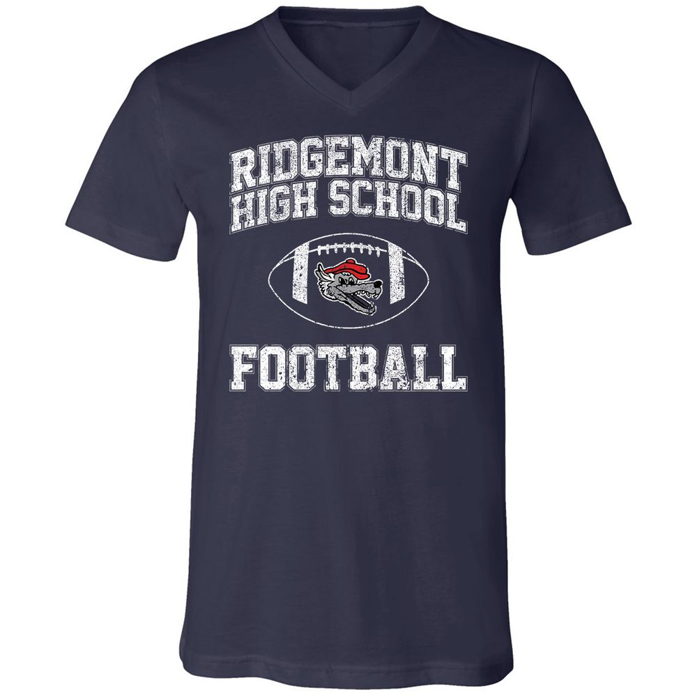 Unisex V-Neck T-Shirt - T2T2YDWD - Navy - 2
