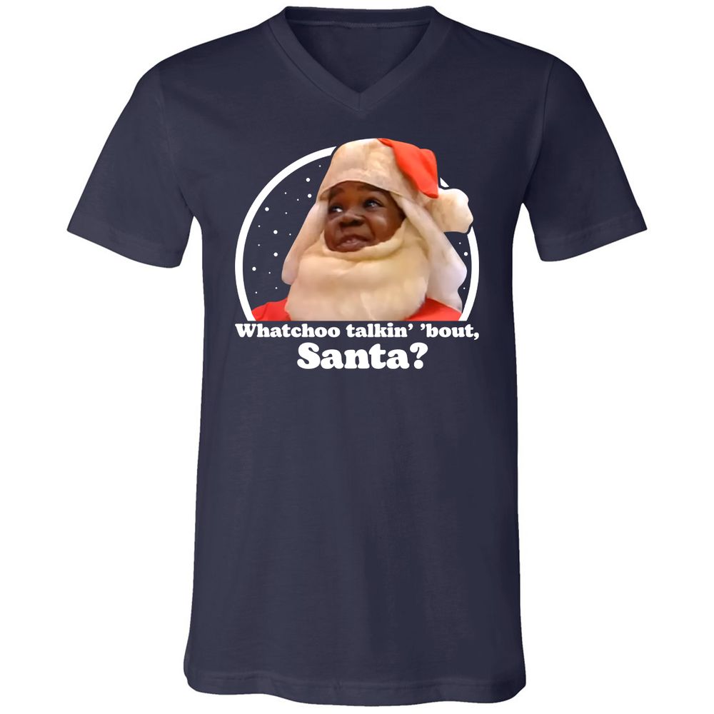 Unisex V-Neck T-Shirt - J2TL5ZBM - Navy - 2