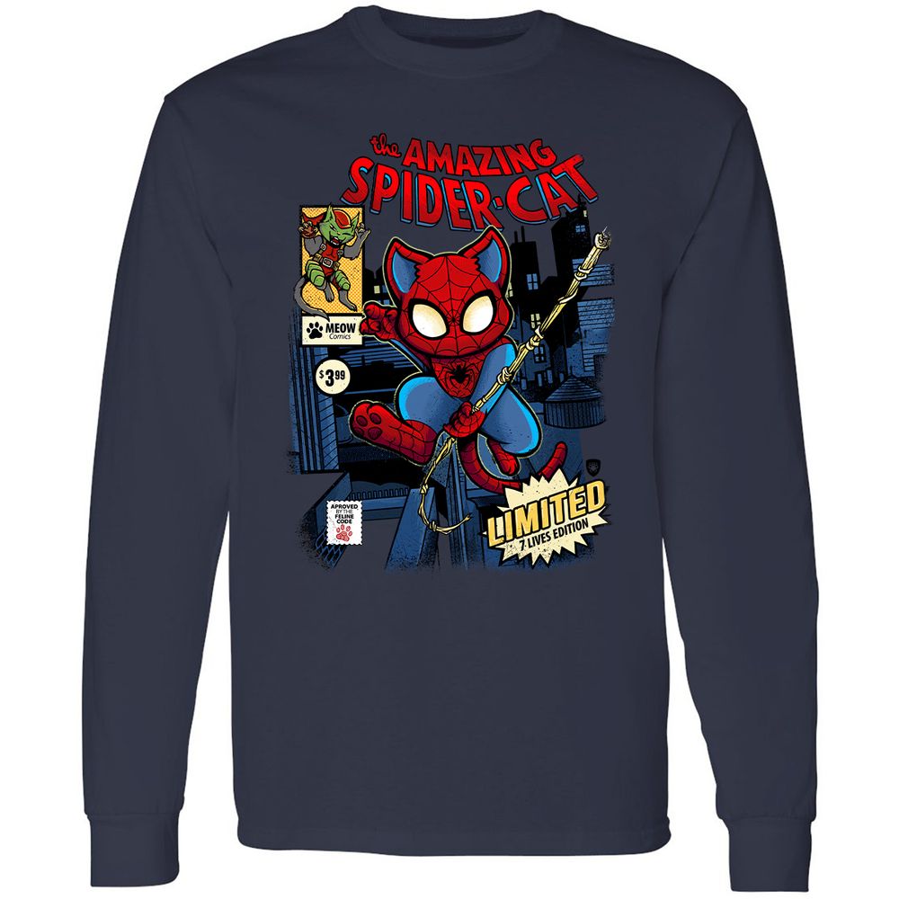 Long Sleeve T-Shirt - YYQ8ZT52 - Navy - 2