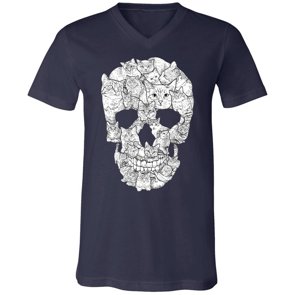 Unisex V-Neck T-Shirt - ZT3TLTST - Navy - 2