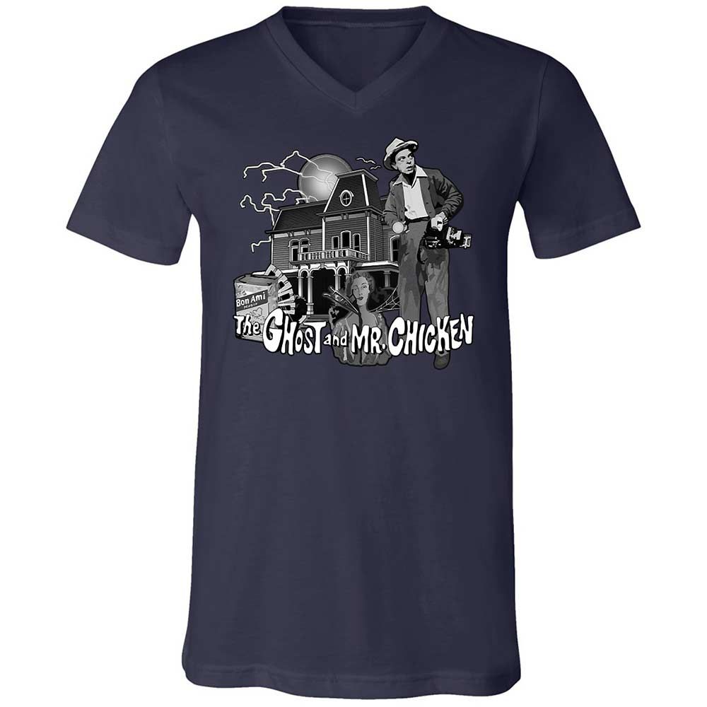 Unisex V-Neck T-Shirt - V928HNGB - Navy - 2
