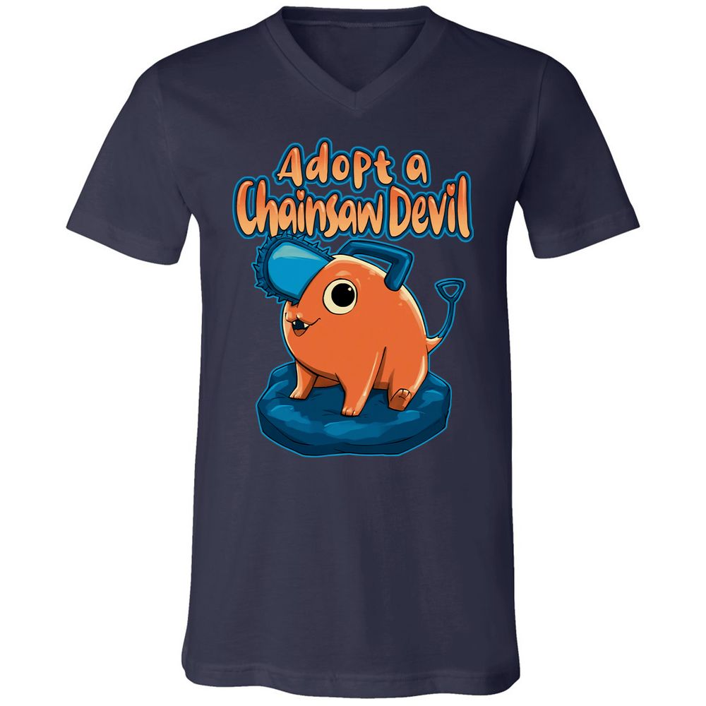 Unisex V-Neck T-Shirt - AHBB25RM - Navy - 2