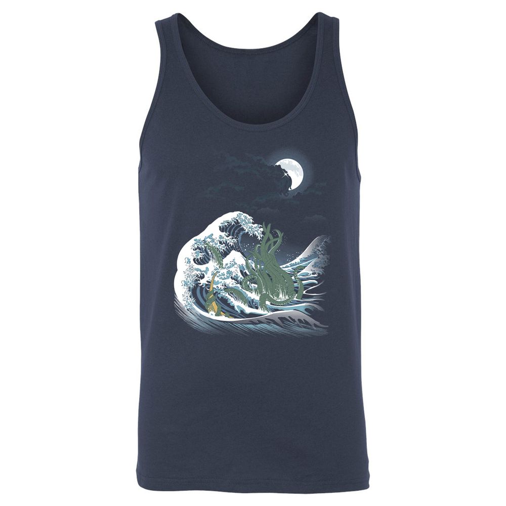 Unisex Jersey Tank - TXQU834Z - Navy - 2