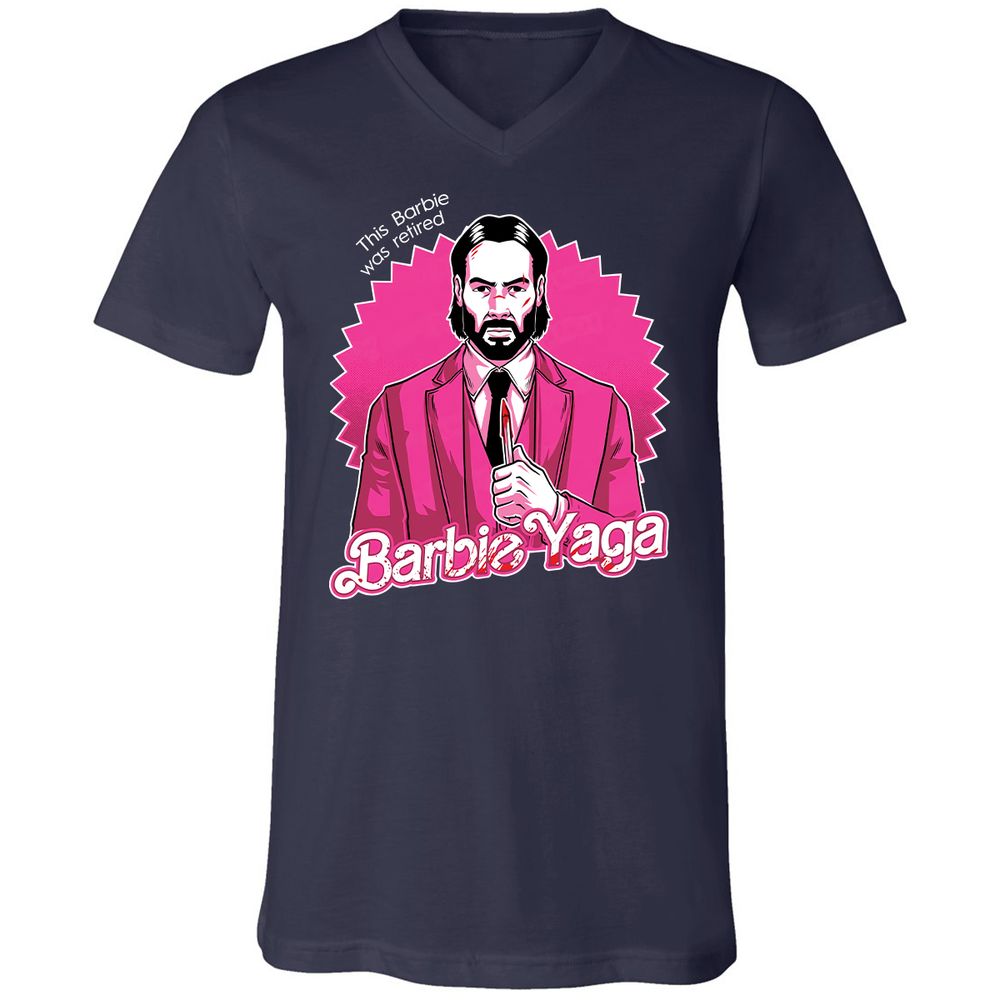 Unisex V-Neck T-Shirt - KEVDZ3J6 - Navy - 2