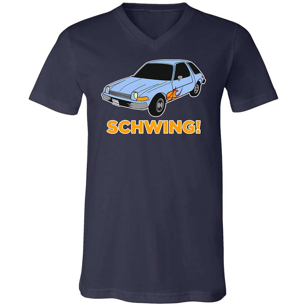 Unisex V-Neck T-Shirt - JB2PHA2D - Navy - 2