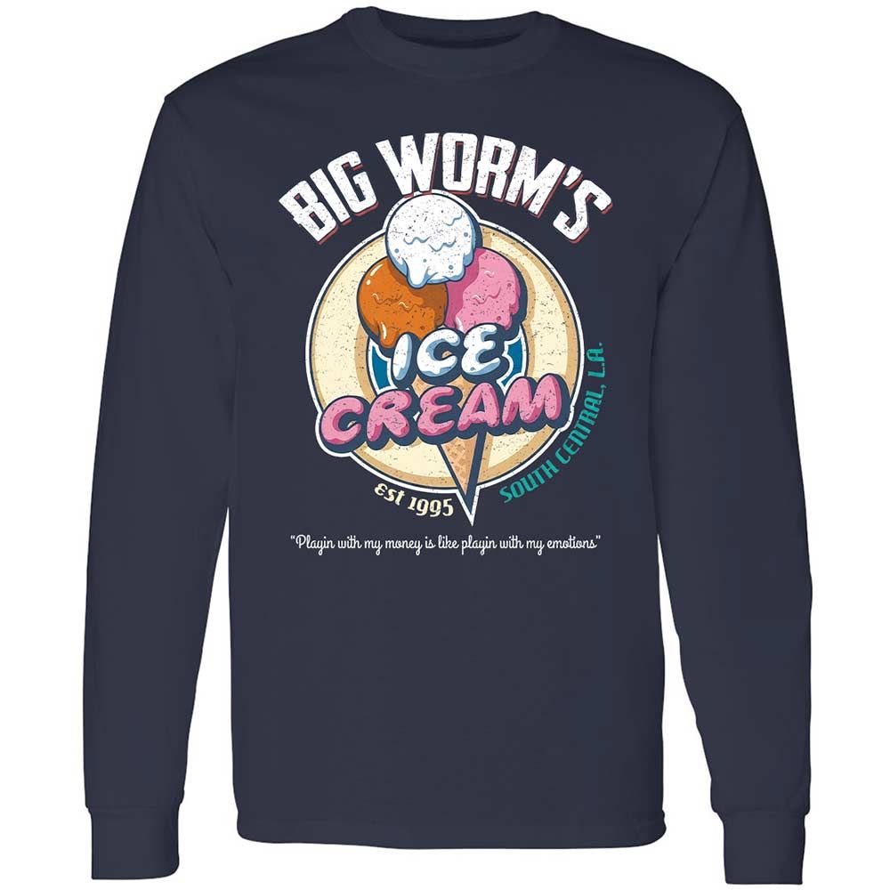 Big Worm's Ice Cream - Navy - 2