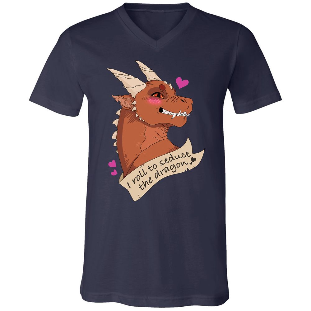 Unisex V-Neck T-Shirt - Y6L2HXKM - Navy - 2