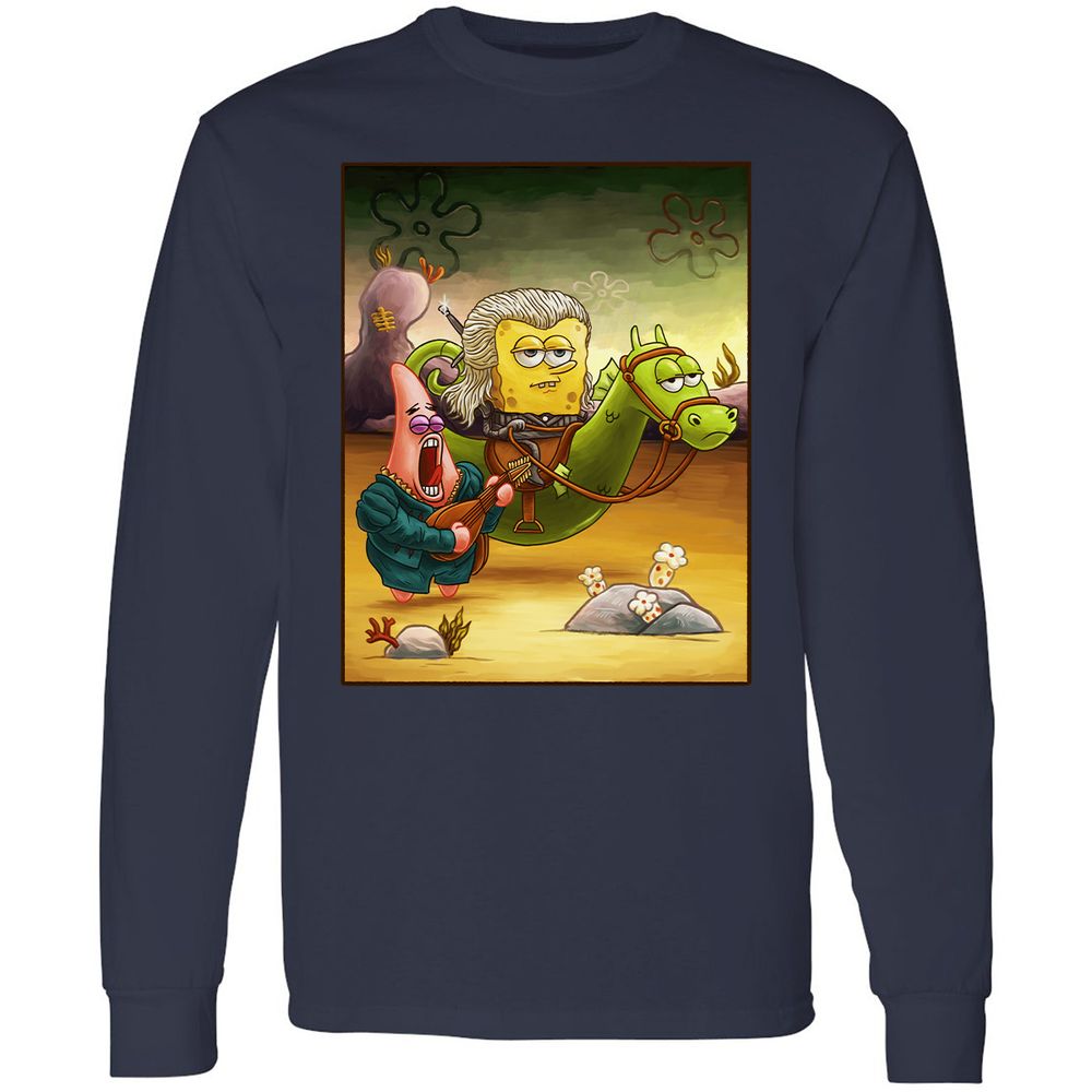 Long Sleeve T-Shirt - UZFZV3RH - Navy - 2