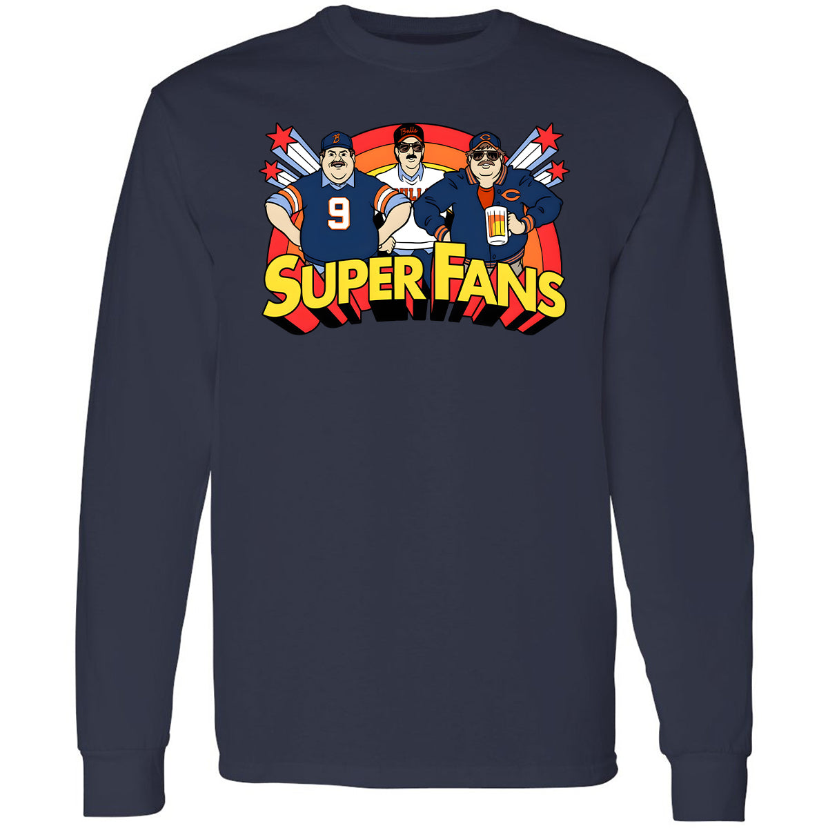 Long Sleeve T-Shirt - 2C58RJWC - Navy - 2