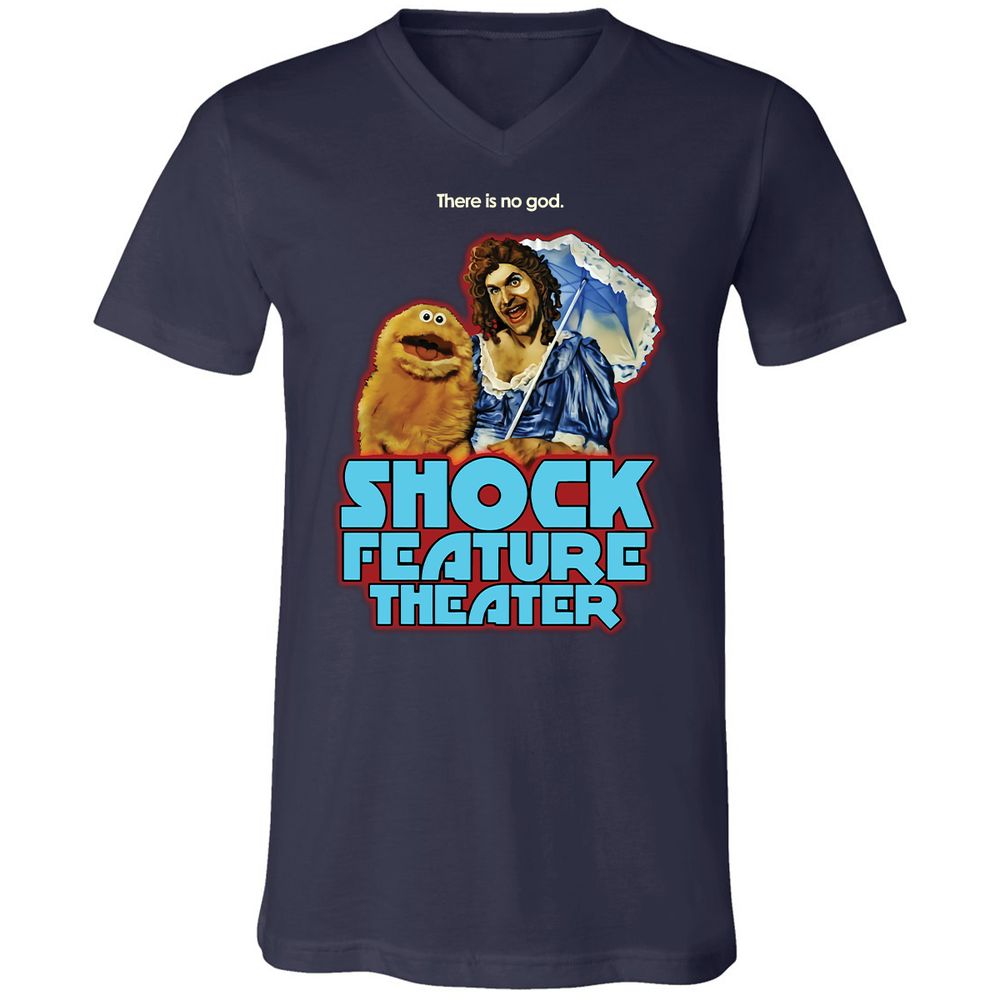 Unisex V-Neck T-Shirt - 7PRJ6ZAE - Navy - 2