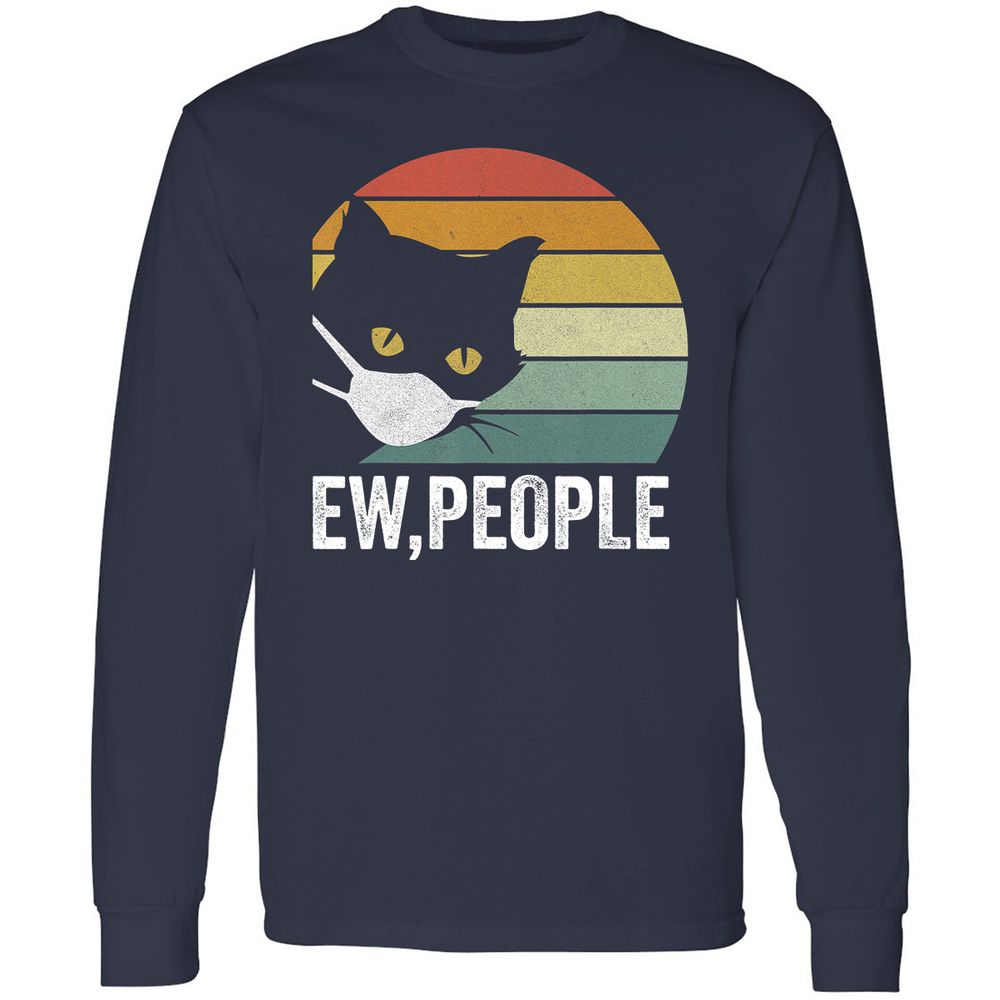 Long Sleeve T-Shirt - NQZV5AXT - Navy - 2