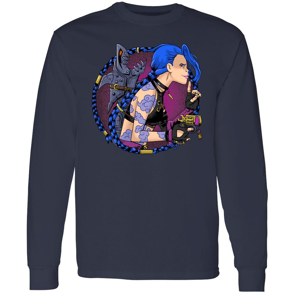 Long Sleeve T-Shirt - G7D679T3 - Navy - 2
