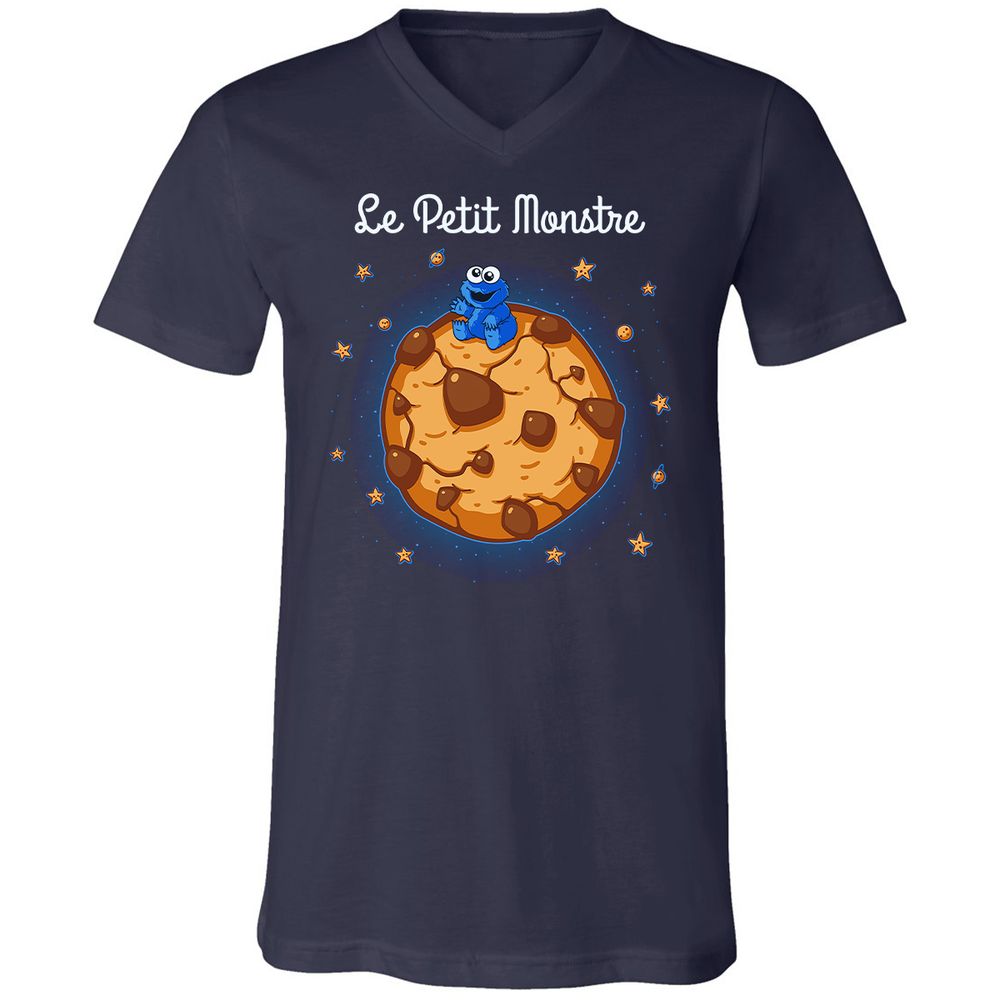 Unisex V-Neck T-Shirt - EZ3VNJAF - Navy - 2