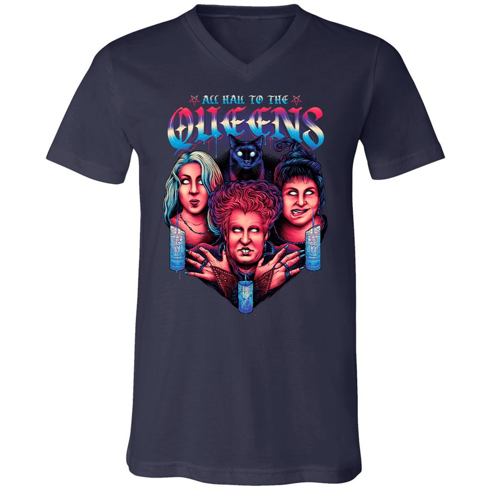 Unisex V-Neck T-Shirt - J1175HYR - Navy - 2