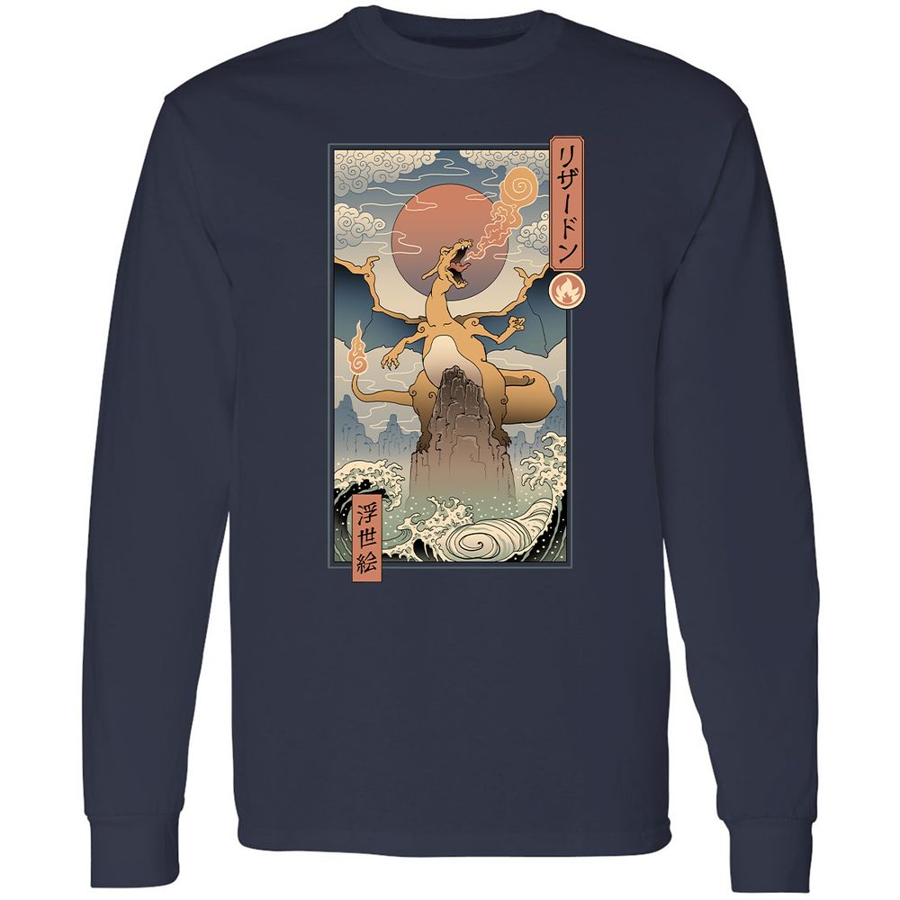 Long Sleeve T-Shirt - EPZ44JBK - Navy - 2