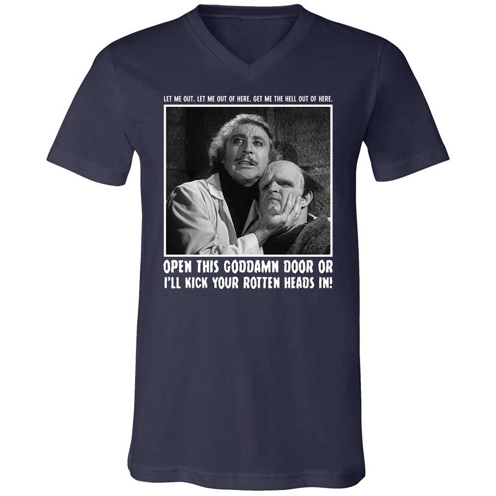 Unisex V-Neck T-Shirt - FU8ECDG2 - Navy - 2