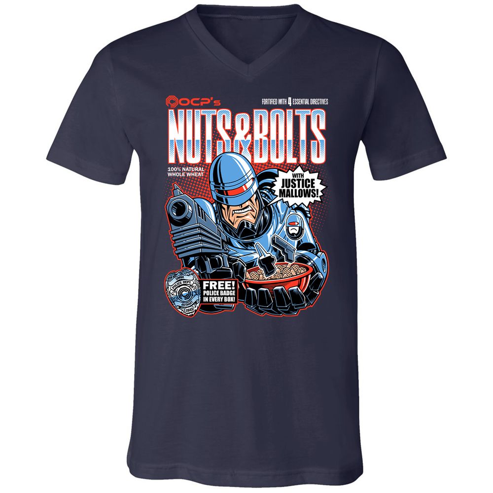 Unisex V-Neck T-Shirt - X2W4QW89 - Navy - 2