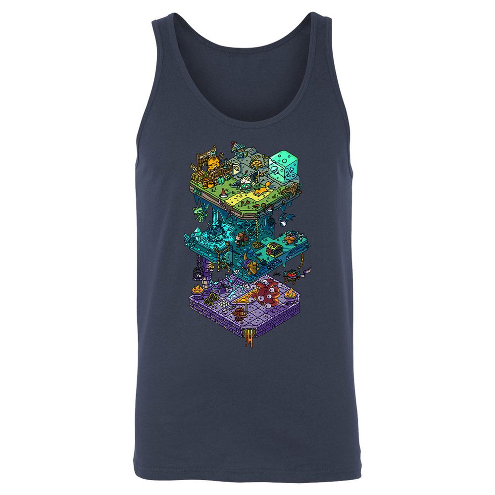 Unisex Jersey Tank - QCRRYWCL - Navy - 2