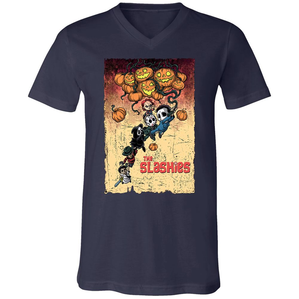 Unisex V-Neck T-Shirt - 2Q719NHT - Navy - 2