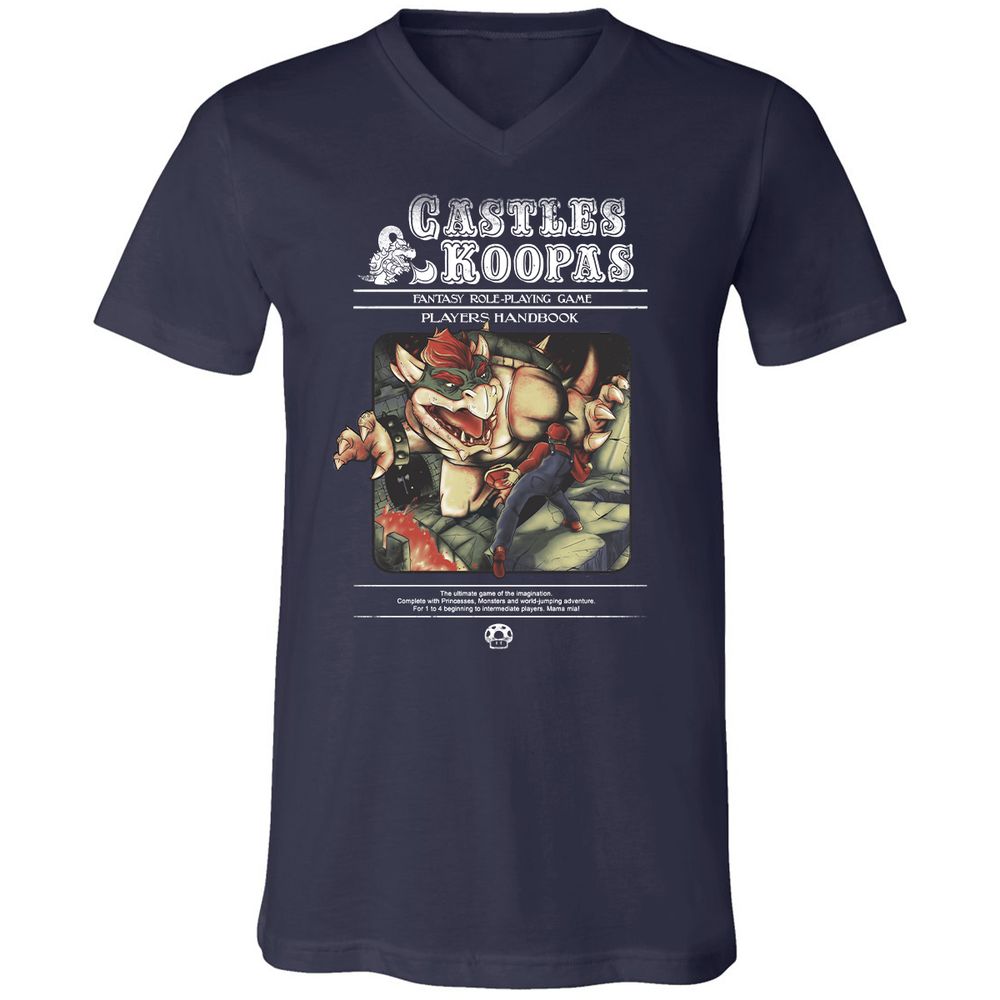 Unisex V-Neck T-Shirt - KSZ96L49 - Navy - 2
