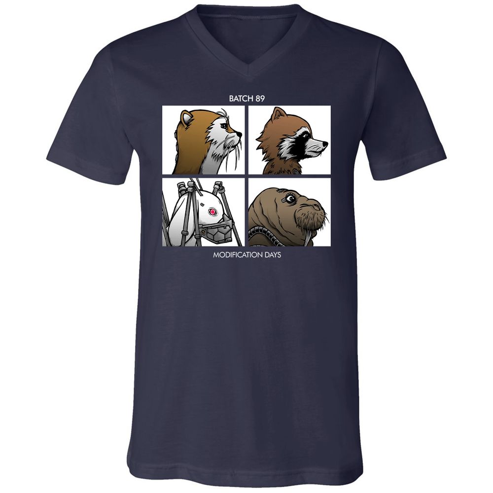 Unisex V-Neck T-Shirt - Z35HQ3ZJ - Navy - 2