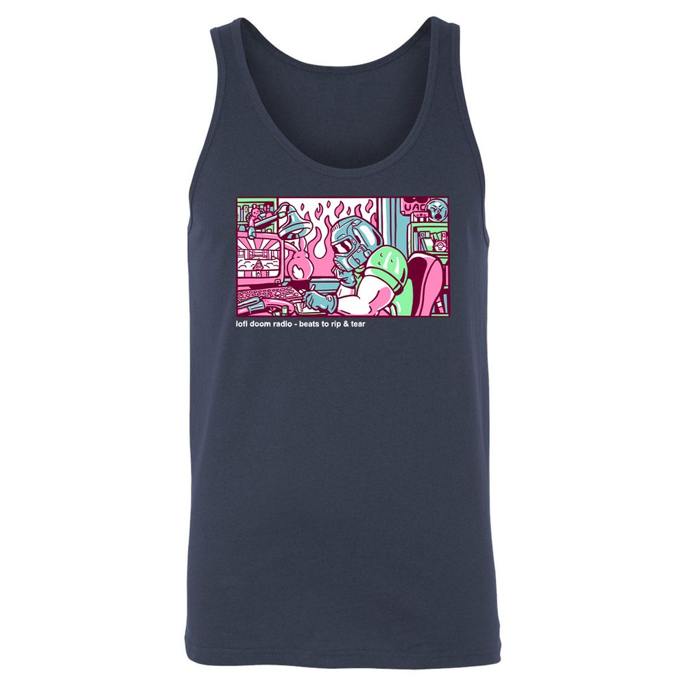 Unisex Jersey Tank - 5YGMF3RG - Navy - 2